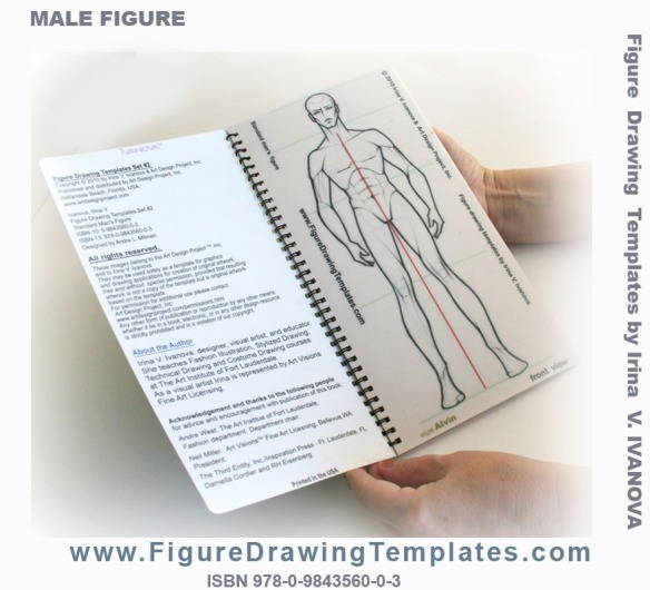 fashion templates male figure front view