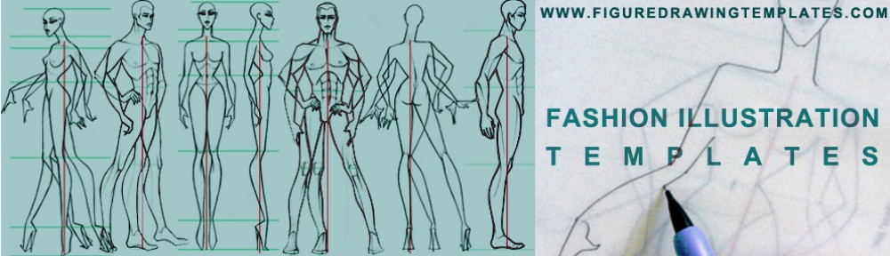 fashion illustration templates faces